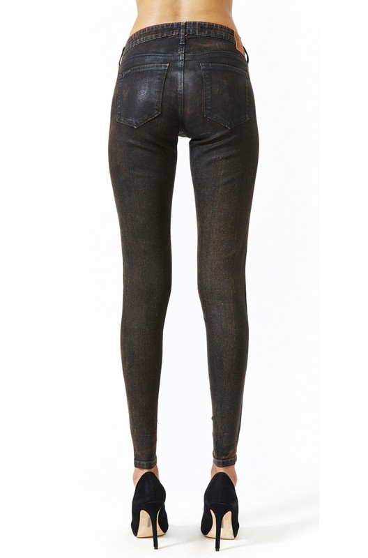 KILL CITY LIP SERVICE WAX PU COATED LEATHER LOOK LEGGINGS SKINNY PANTS JEANS EMO
