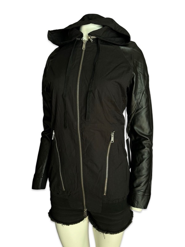 Kill City Vegan Leather Motorcycle Gothic Punk Biker Moto Band Jacket Hoodie