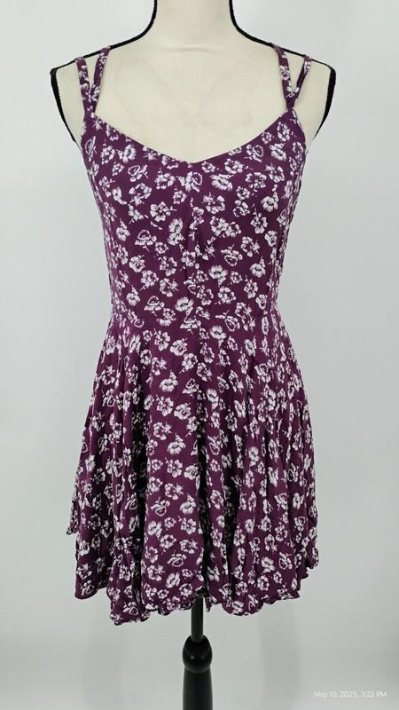 Kimchi Blue Scarlett Fit & Flare Dress ASO Caroline Forbes TVD Purple Floral 8