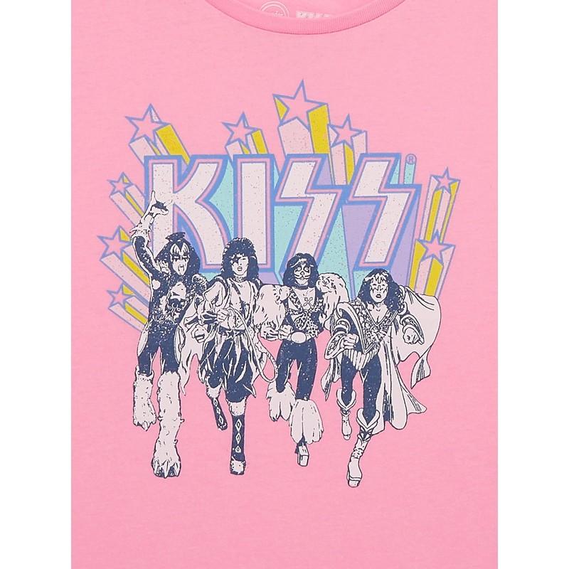 KISS Girls Graphic T-Shirt Pink Large