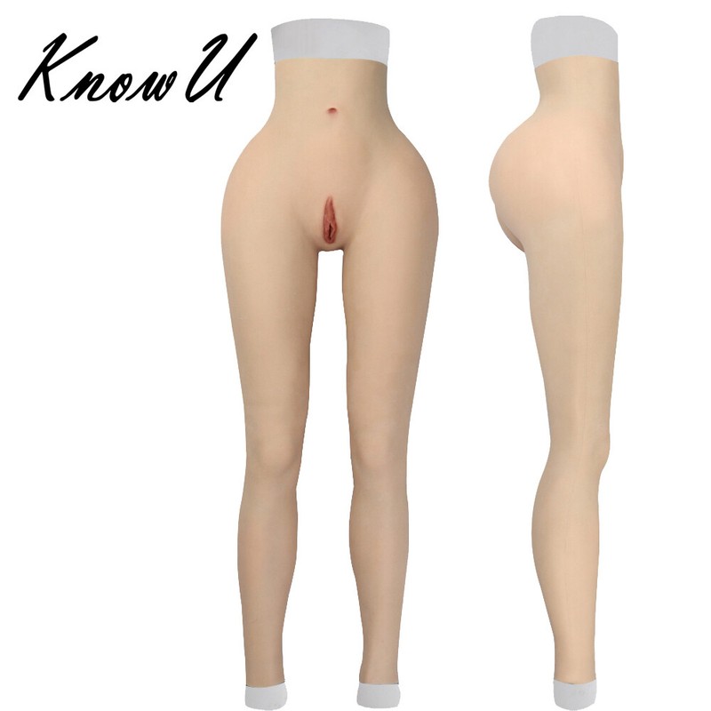KnowU Silicone Pants Ankle-length Thicken Hip Realistic Vagina Crossdresser CD