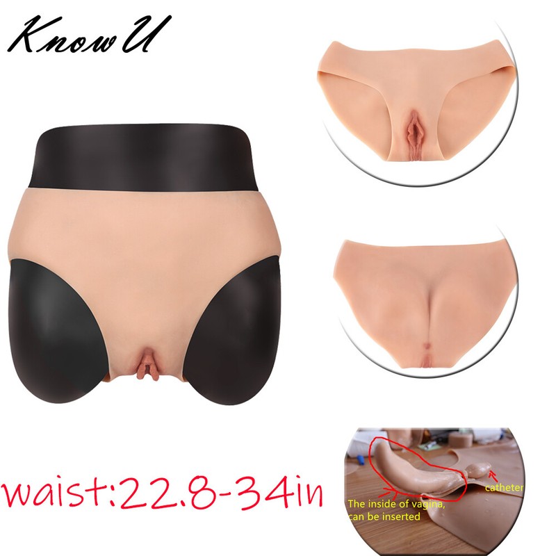 KnowU Silicone Pants for Crossdressers Realistic Seamless Hip Enhancer Shorts