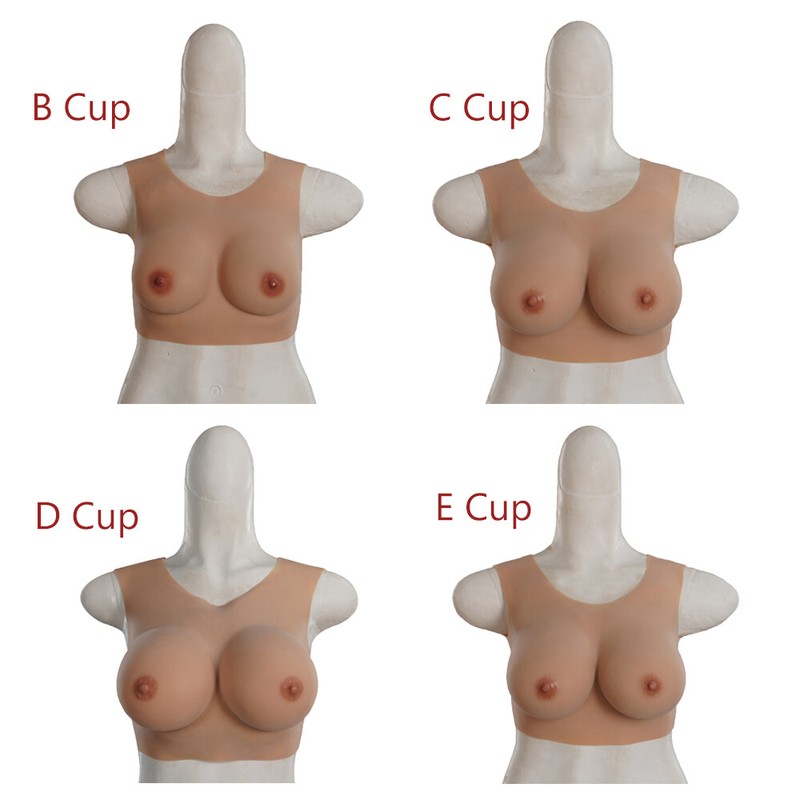 KnowU Thinner Fake Boobs Silicone Breast Forms For Crossdresser A-G Cup