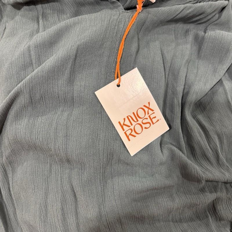 Knox Rose Women’s Large Long Sleeve Lace Blouse Green