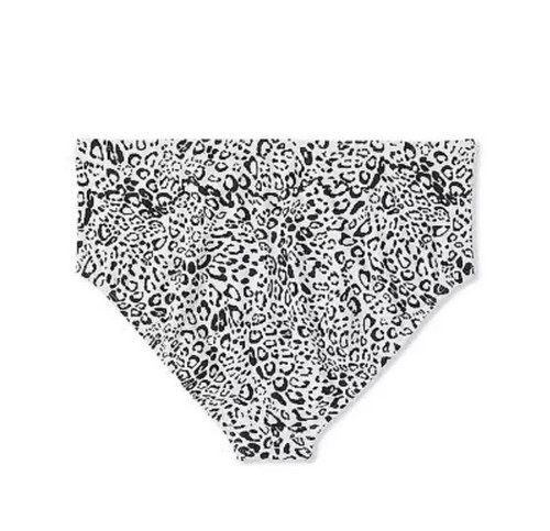 Kona Sol Women's Sz X Bikini Bottom Black Leopard Print High Waist Full Coverage