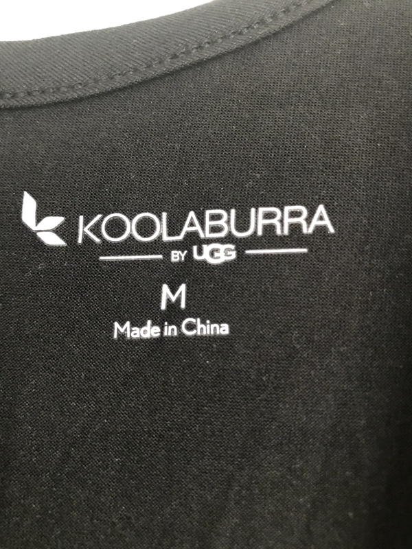 Koolaburra By UGG Cozy Jersey Relaxed Lounge Jumper - Black (sz M) A591507