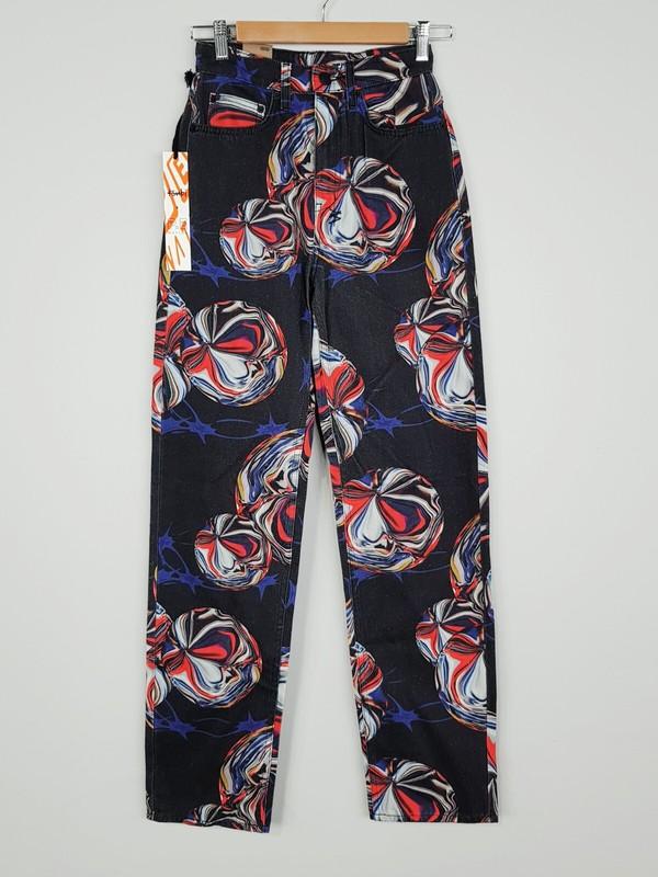 KSUBI X P.E NATION Womens US 24 Or 6 Playback Warped Jeans NEW RRP$239.95