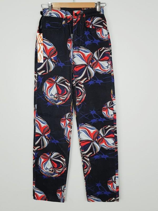 KSUBI X P.E NATION Womens US 25 Or 7 Playback Warped Jeans NEW RRP$239.95