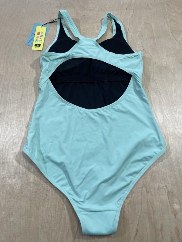 KT SWIM BY KNIX Period Proof Sport Back Stroke One Piece SwimSuit Sz L Minty NWT