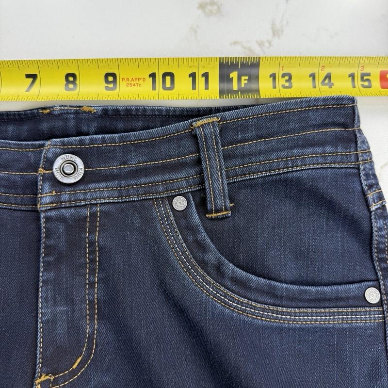 Kuhl Jeans Womens 6 Reg Blue Dark Wash Straight Leg Stretch Drawstring Outdoors