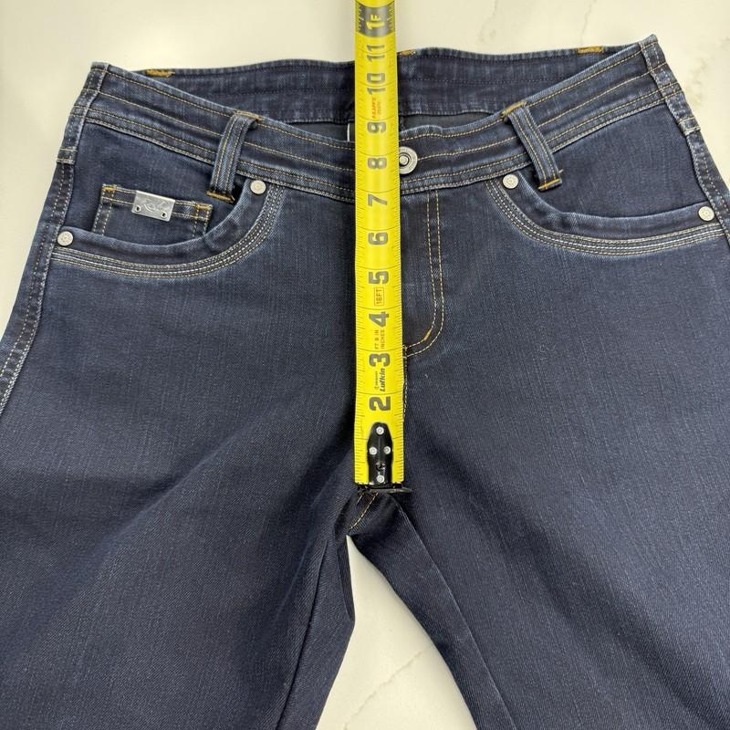 Kuhl Jeans Womens 6 Reg Blue Dark Wash Straight Leg Stretch Drawstring Outdoors