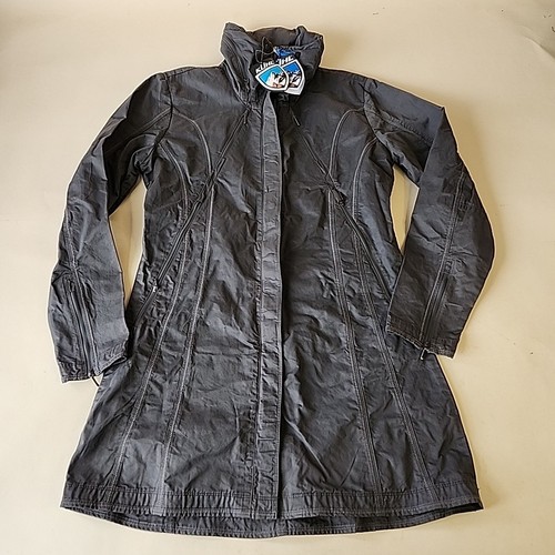 KUHL Projekt Lena Jacket-Raincoat-Hooded Trench Wind/Rain Women’s Large NWT