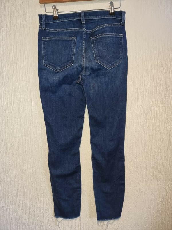 L'agence Abigail High Rise French Slim Jeans Dark Blue Womens Denim Pant Size 26