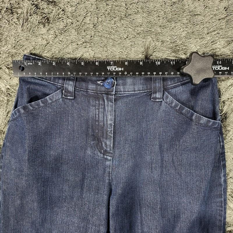 L.L. Bean Jeans Women's 4 Blue Denim Cotton Classic Fit Straight Leg Zip-Fly