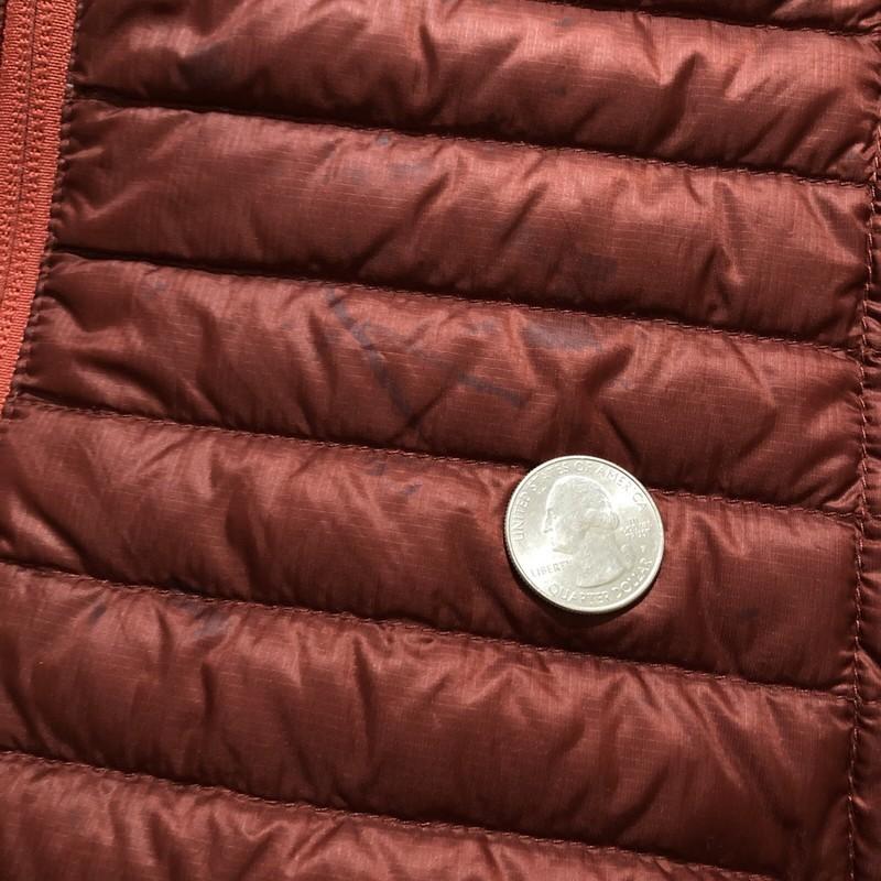 L.L.Bean Ultralight 850 Down Jacket Womens Large Red Puffer Pertex Downtek FLAWS