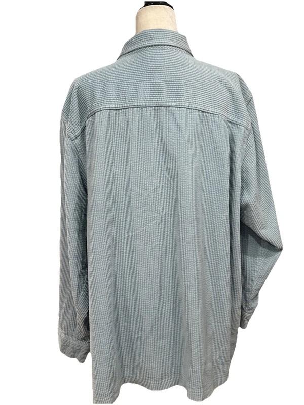 L.L. Bean Women's 3X Regular Comfort Corduroy Relaxed Shirt Light Blue