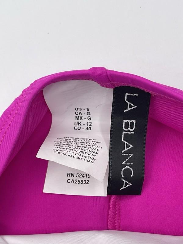 La Blanca Bikini Bottom Wome Size 8 Pink Swim Beach
