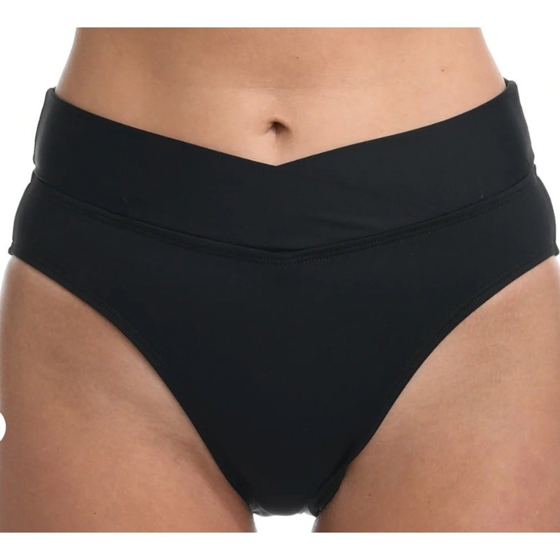La Blanca NWT Island Goddess Crossover High Waist Bottom Sapphire Blue 14