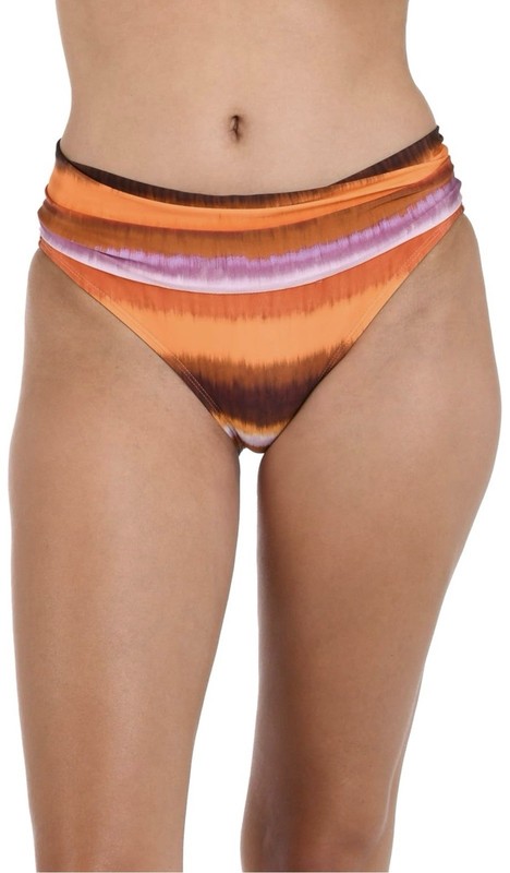La Blanca Women's Shirred Band Hipster Swimsuit Top&Bottom Sz 10