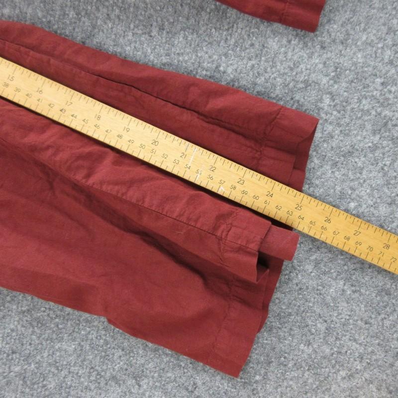 LACAUSA Jumpsuit Womens Medium Burgundy Wide Leg Button Front Made USA LA20189