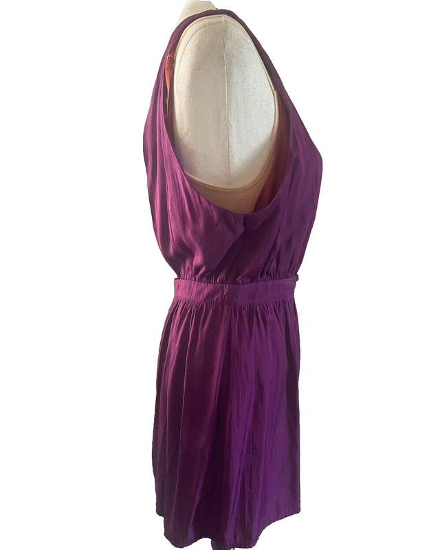 LADAKH Playsuit Size 10 NWT Purple & Orange Backless Casual Party Cocktail