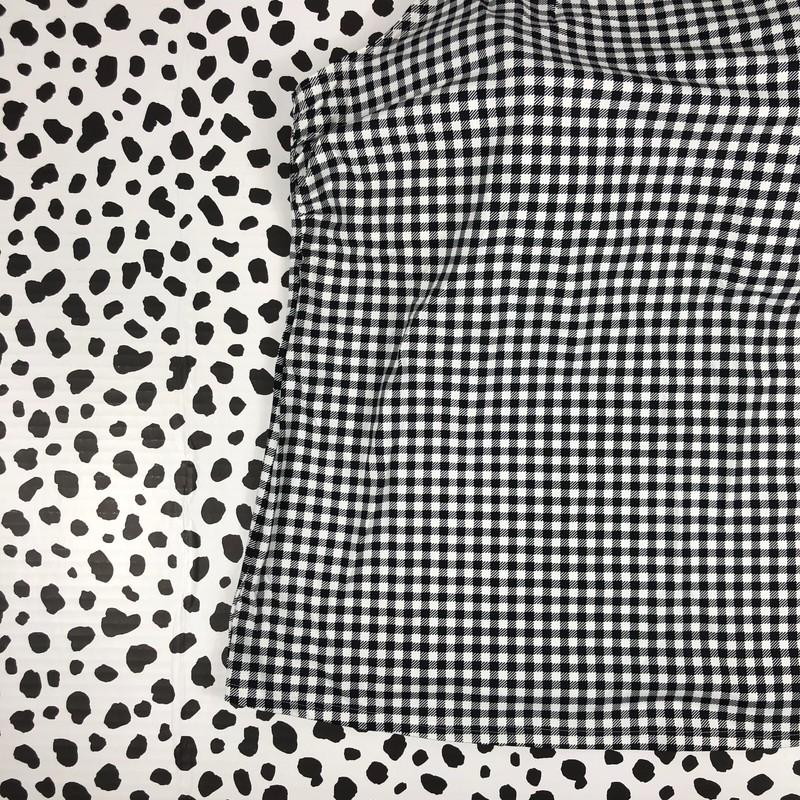 Lands End Black White Gingham High Neck Tankini Reg. 18 SWIM TOP 513786