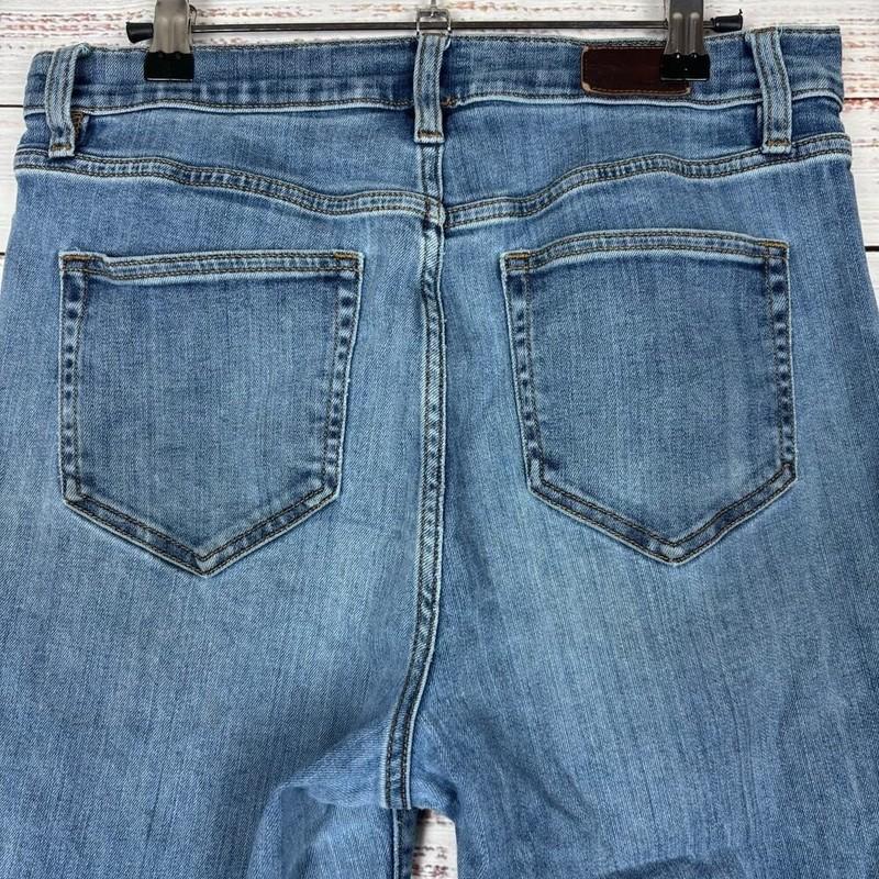 Lands' End Jeans Size 10 Denim Stretch Casual Ankle Straight Leg Jean