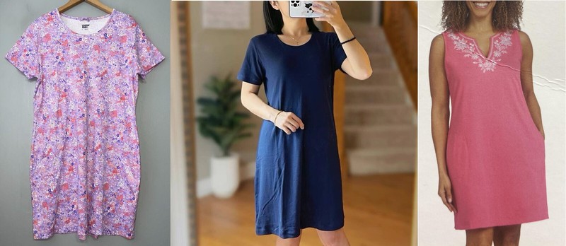 Lands End Ladies' 100% Supima Cotton Sleep Dress 1 or 2 sleep dress