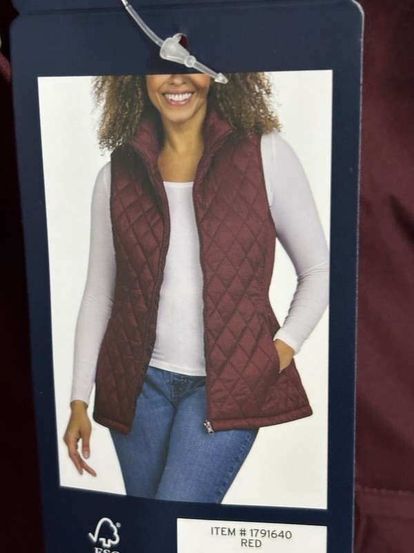 Lands' End Ladies' 3-in-1 Systems Jacket Burgundy Size Large/New With Tags