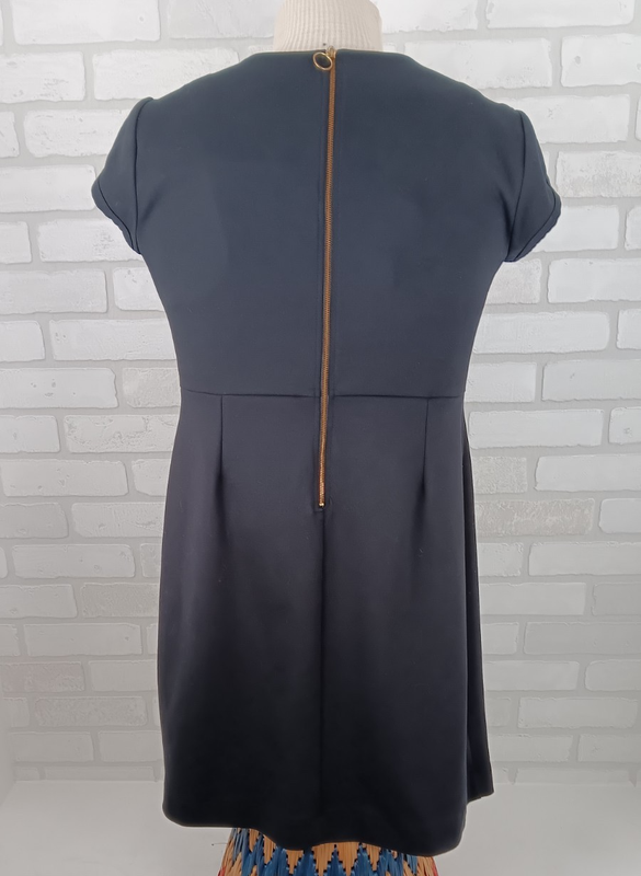 LANDS' END OUTFITTERS BLACK CAREER DRESS CAP SLEEVES