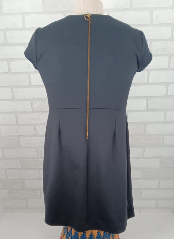 LANDS' END OUTFITTERS BLACK CAREER DRESS CAP SLEEVES