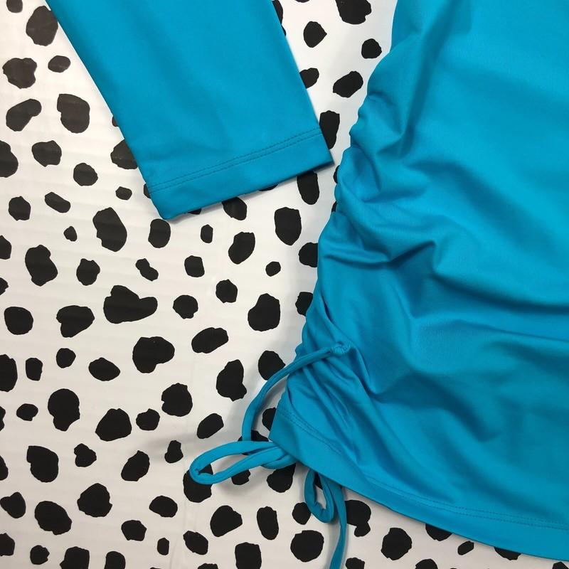 Lands End Shirt Long Sleeve Adjustable Cover-Up SWIM TUNIC XL 18 523855