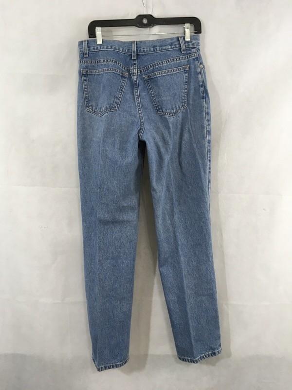 LANDS’END Woman’s 5 Pocket Light Wash Denim Jeans 32X30 Size 10 Blue