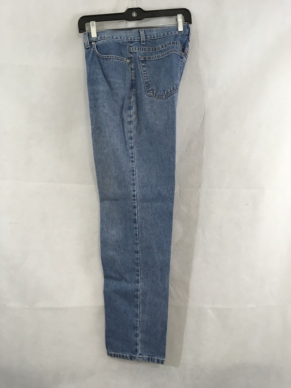 LANDS’END Woman’s 5 Pocket Light Wash Denim Jeans 32X30 Size 10 Blue