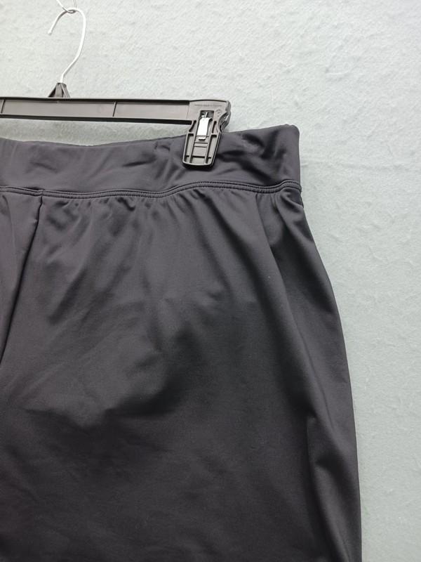Lands' End Women Board Shorts Size 18W Black Solid Swim Bottom
