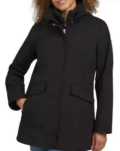 Lands' End Women's 3-in-1 Systems Jacket Black Size S