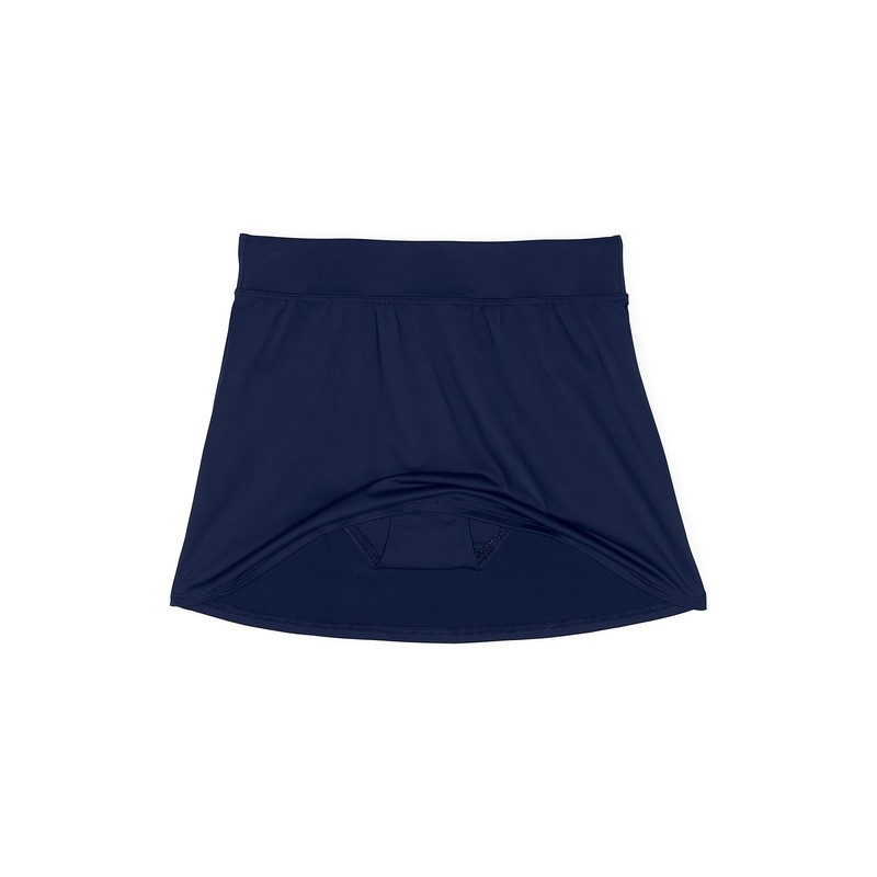 Lands' End Women's 8 Deep Sea Navy Tummy Control Swim Skirt