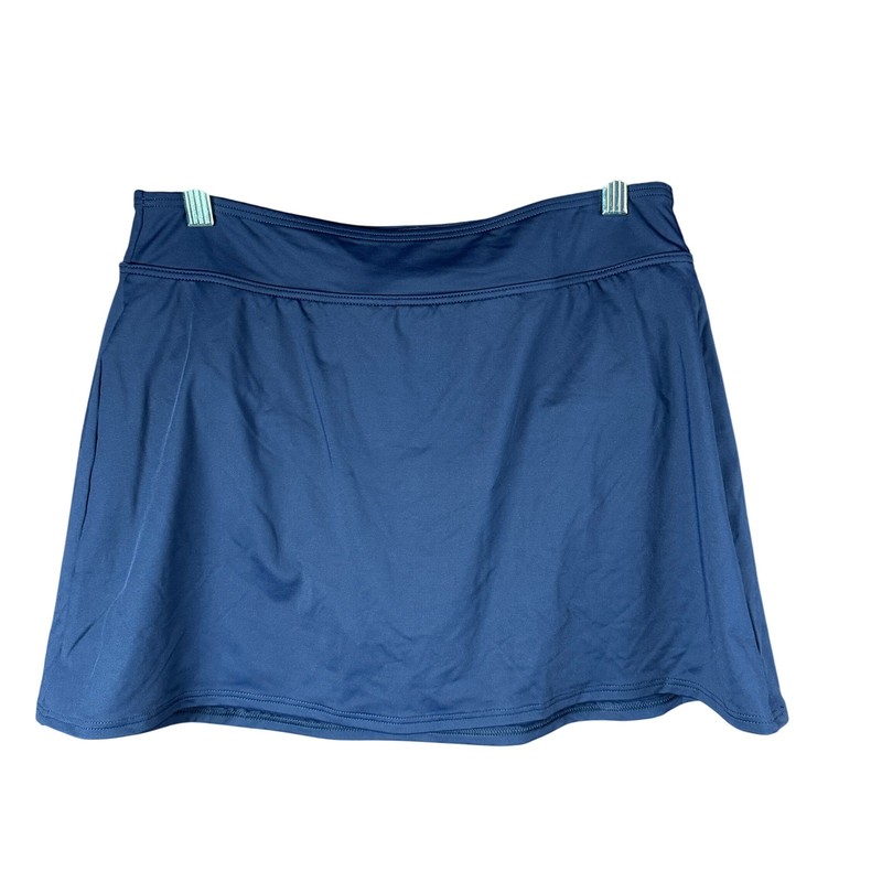 Lands' End Women's 8 Deep Sea Navy Tummy Control Swim Skirt