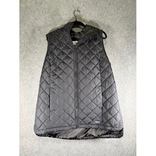Lands' End Women's Black Quilted Puffer Vest Plus Size 1X (16W-18W) Lightweight