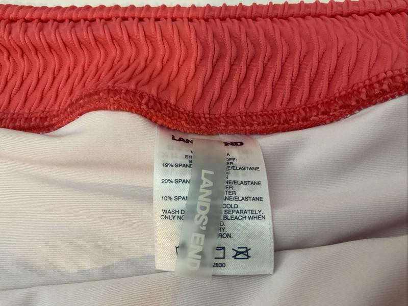 Lands’ End Women’s Coral Swim Skirt Size 18