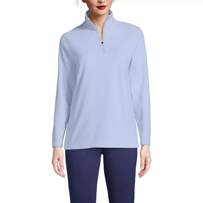 Lands' End Women's Quarter-Zip Fleece Pullover