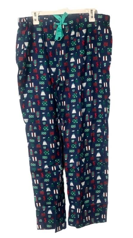 Lands End Womens 2-piece Pajama Set Deep Sea Navy Gift Large NEW SHIPS FREE