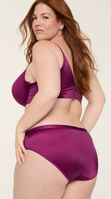Lane Bryant Sexy Fushia Retro SHINE No-Show Hipster Panty Plus Size 10/12 0X