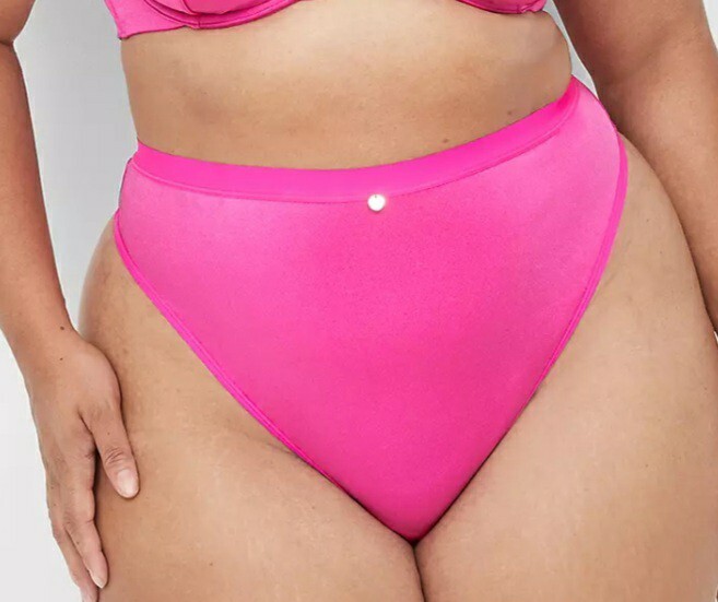 Lane Bryant Sultry Hot Pink High Waist French Cut Thong Plus Size 18/20 2X