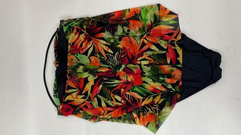 Laruen Ralph Lauren Tankini Swim Top Womens Size 12 Floral Lightly Padded