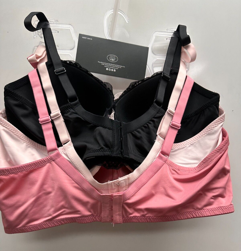 LAURA ASHLEY 3 PACK EVERYDAY COMFORT T-SHIRT BRAS ASST SIZES NEW