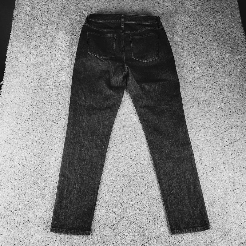 Lauren Ralph Lauren Jeans Womens 6 Black Rose Embroidered Denim Skinny Curvy