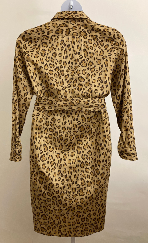 Lauren Ralph Lauren Leopard Shirt Dress SZ 14