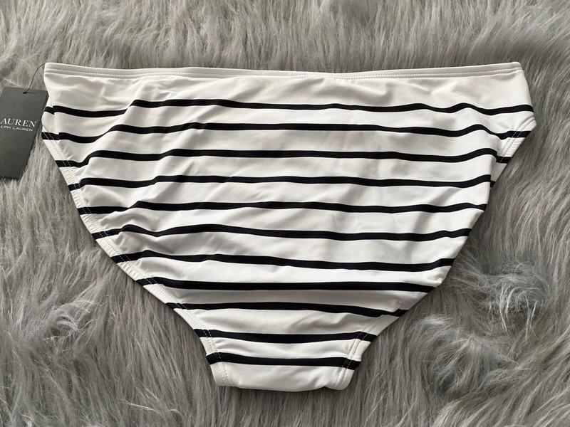 Lauren Ralph Lauren Nwt White Black Ring Side Hipster Swim Bikini Bottom 14