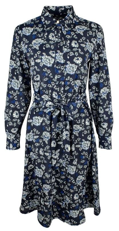 Lauren Ralph Lauren Women's Printed Crepe Shirtdress NM 16